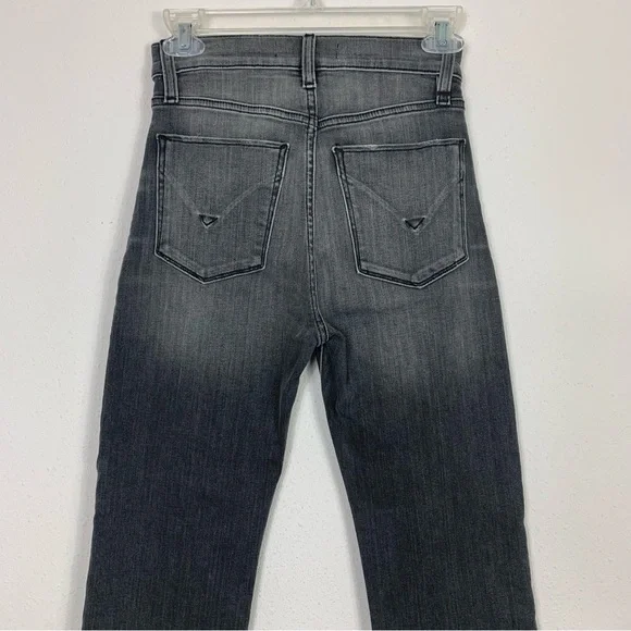 Hudson Holly Flare High Waist Black Jean Sz 25 - Picture 7 of 10
